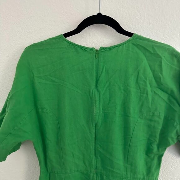 TOME Collective Green Linen Dress - Picture 8 of 9